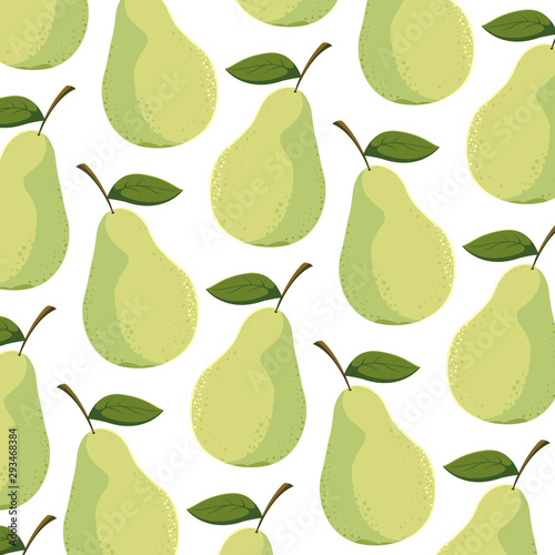 Isolated pear background vector design