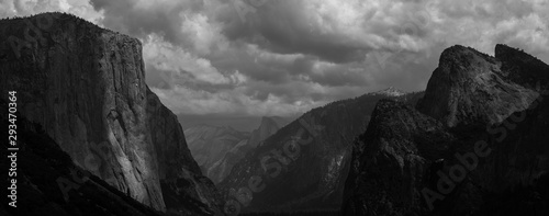 yosemite valley black & White photo