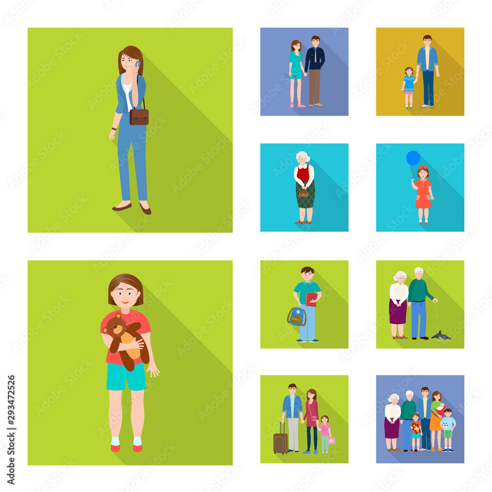 Vector illustration of generation and happy logo. Collection of generation and avatar vector icon for stock. Vector illustration of generation and happy logo. Collection of generation and avatar vector icon for stock.