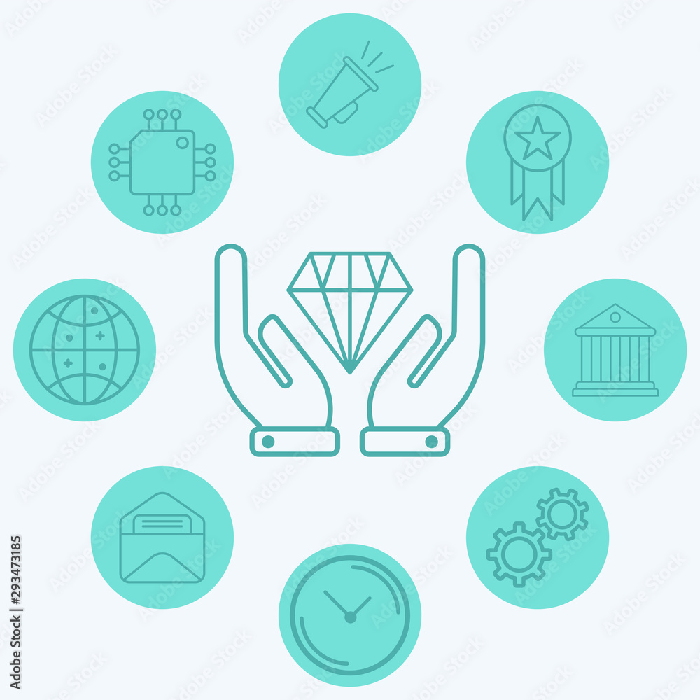 Diamond vector icon sign symbol Diamond vector icon sign symbol