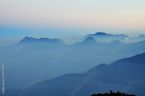 The view on kiquansan mountain  vietnam