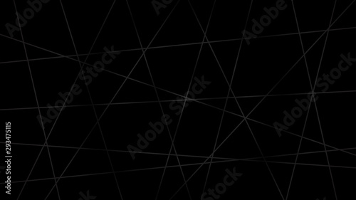 Abstract dark background of intersecting lines in black colors