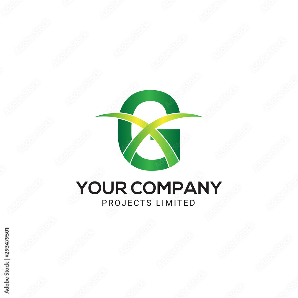 Fototapeta premium Abstract G letter logo design