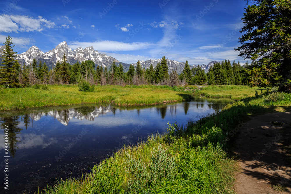 Grand Teton Range from Schwabacher Landing