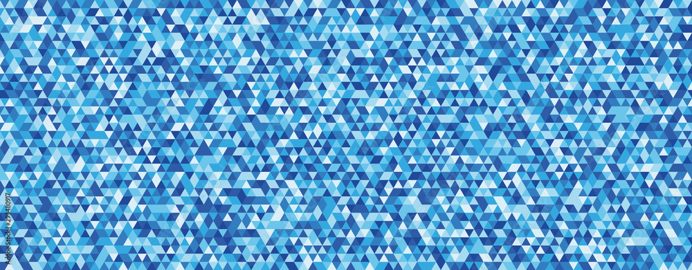 Obraz premium Abstract background with unity of blue triangle shape. Eps10 Vector background.