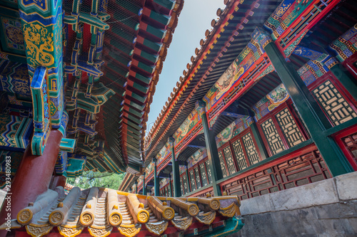 The summer palace of Beijing China ancient architect and landscape kunming lake garden