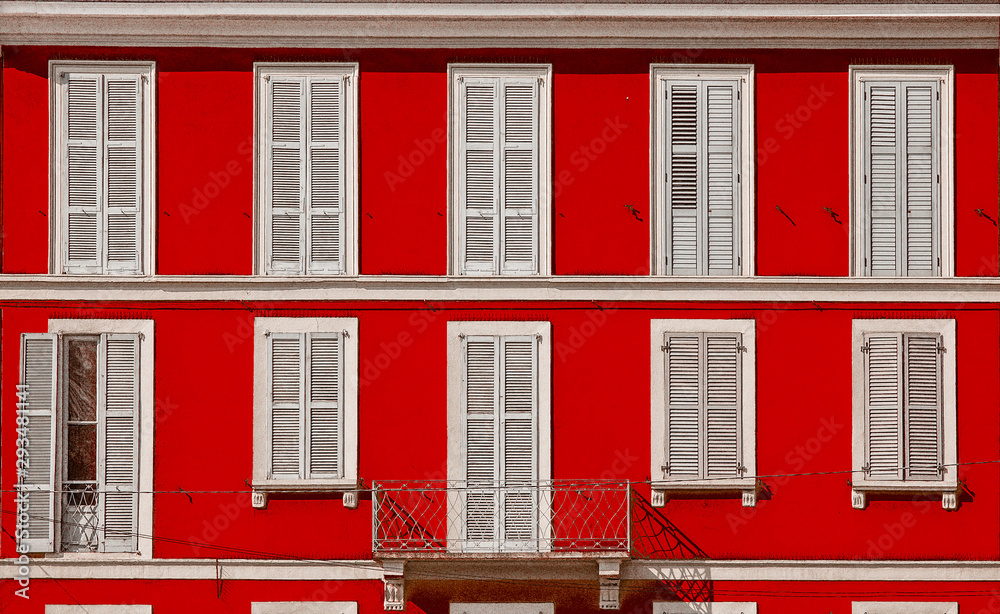Fototapeta premium Red House