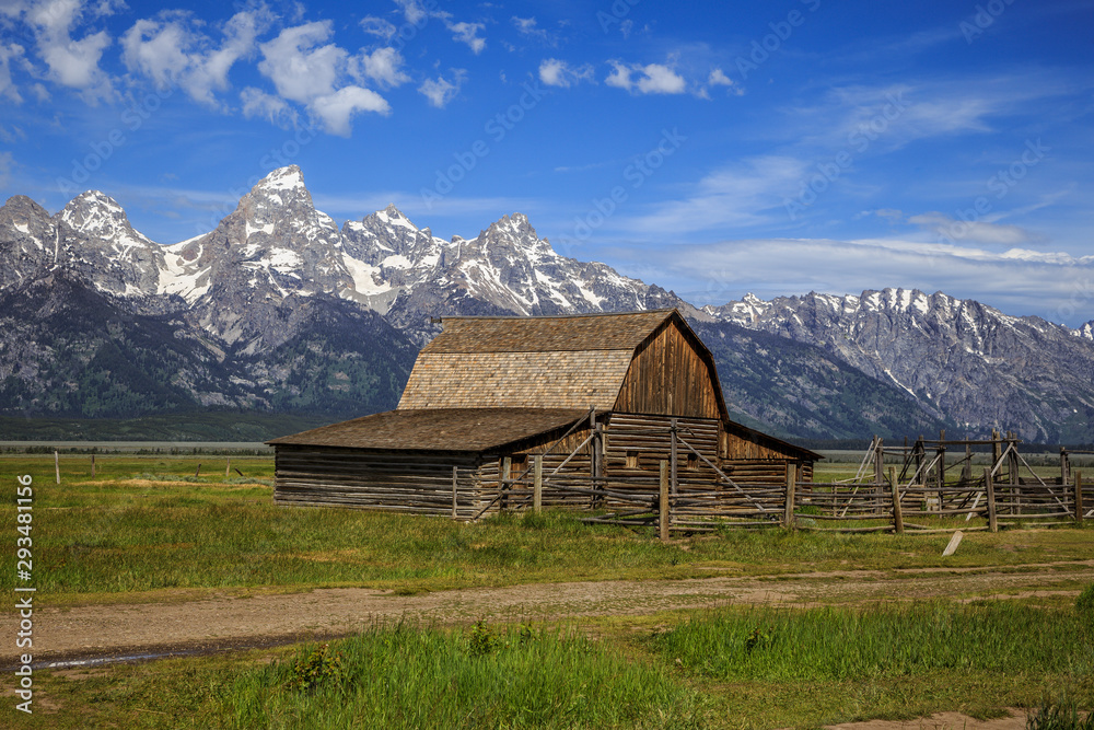 Grand Teton Range Barn Views