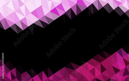 Light Pink vector abstract polygonal texture. Colorful illustration in abstract style with gradient. Template for a cell phone background.