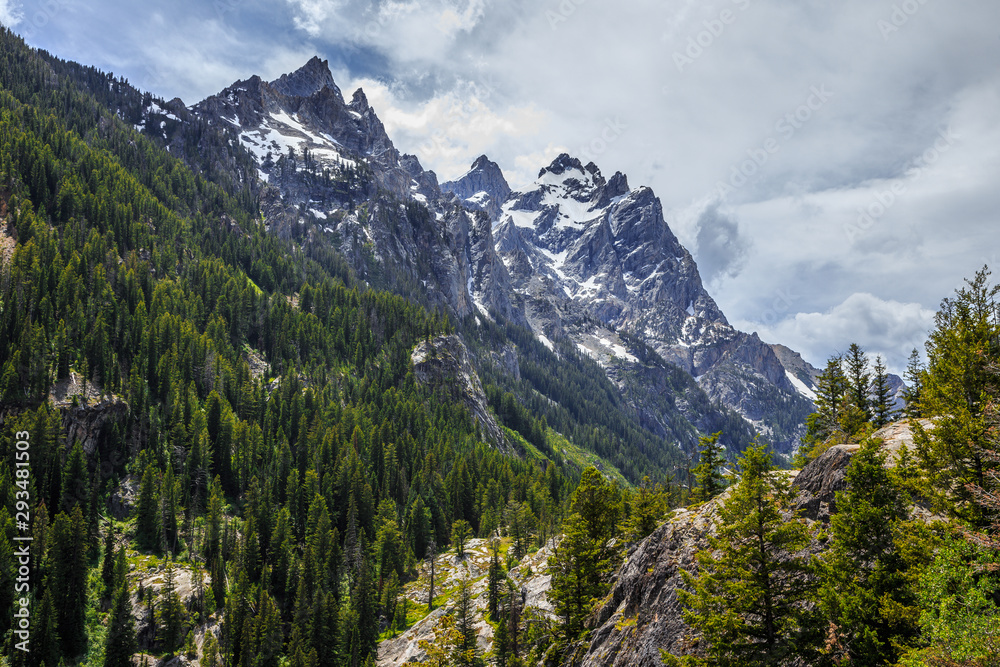 Grand Tetons Peak as seen from the Inspiration Point