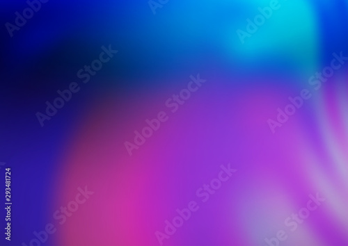 Dark Pink, Blue vector blurred shine abstract template. Creative illustration in halftone style with gradient. A new texture for your design.