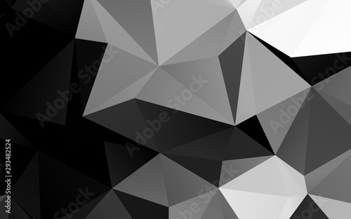 Dark Silver, Gray vector polygon abstract backdrop. Colorful abstract illustration with gradient. Completely new design for your business. © Dmitry