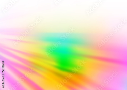 Light Multicolor, Rainbow vector backdrop with long lines. Lines on blurred abstract background with gradient. Backdrop for TV commercials.