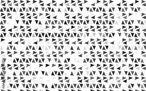 Light Silver, Gray vector texture in triangular style. Glitter abstract illustration with triangular shapes. Pattern for busines ad, booklets, leaflets