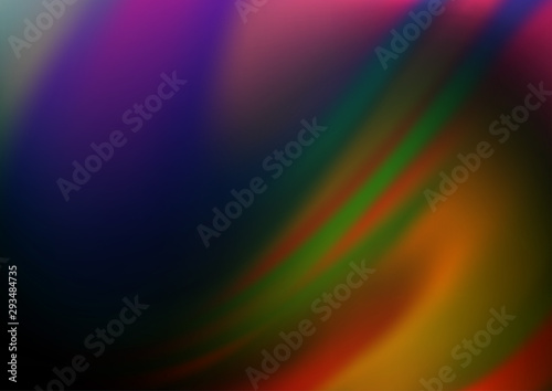 Dark Multicolor  Rainbow vector abstract template. Colorful illustration in abstract style with gradient. The blurred design can be used for your web site.