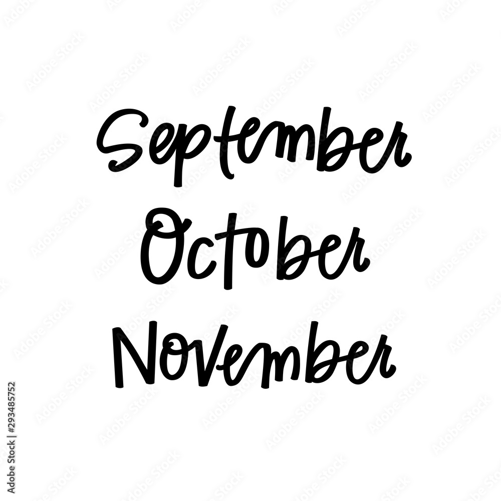 Fall months Fall months