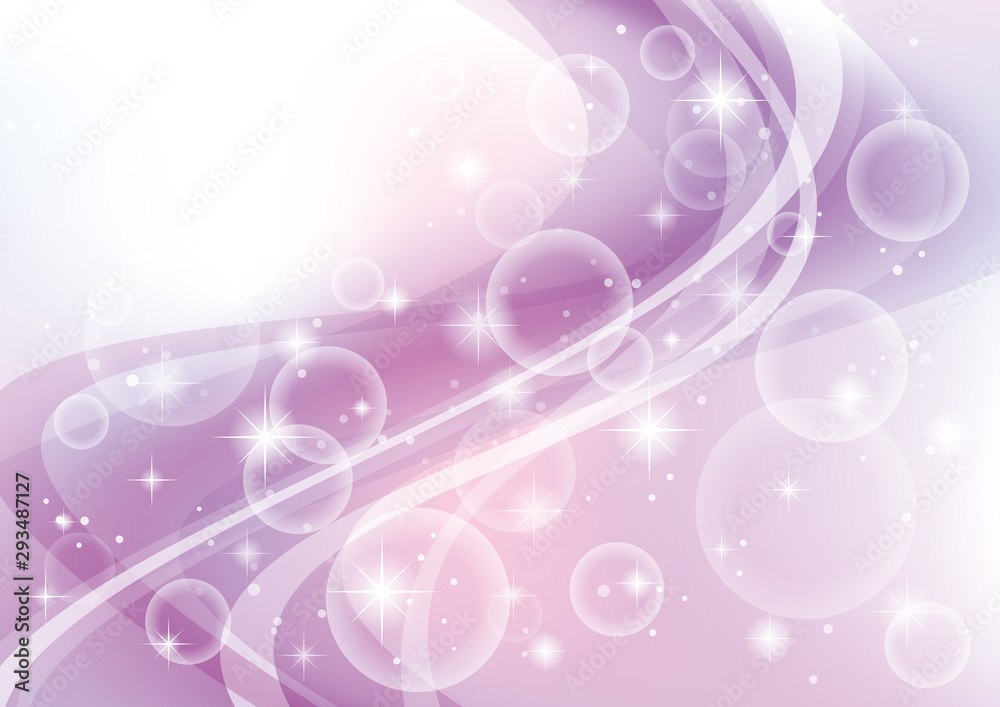 アブストラクト 光 泡 キラキラ 背景 紫 Stock Vector Adobe Stock