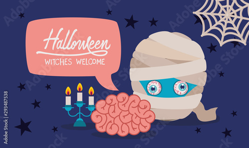 Happy Halloween design ,vector illustration
