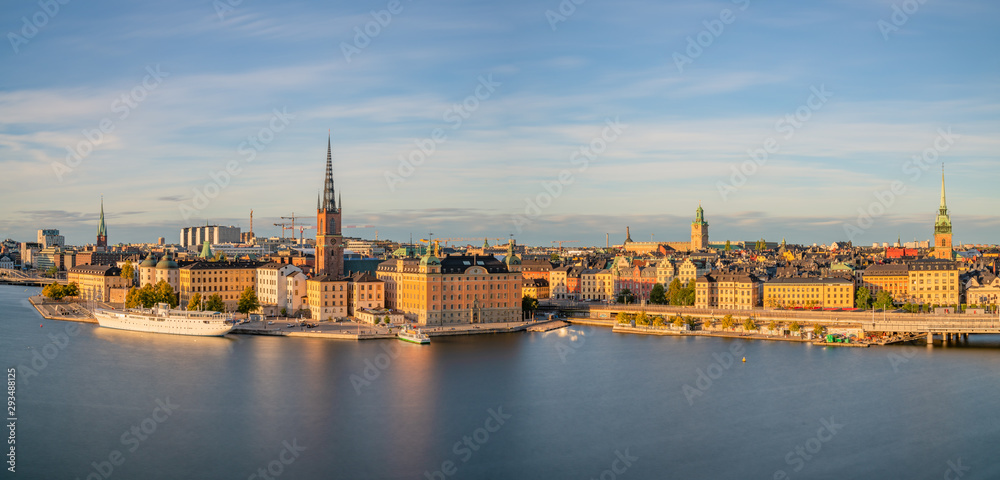 Panoramic view of Gamla Stan of Stockholm
