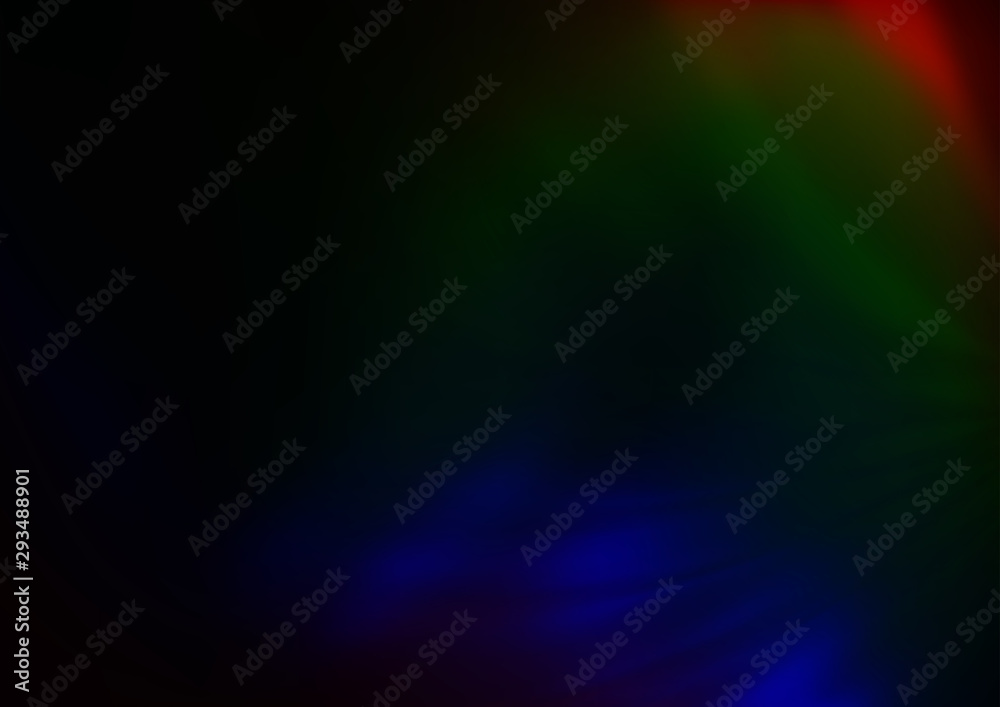 Fototapeta premium Dark Multicolor, Rainbow vector abstract bright background. An elegant bright illustration with gradient. A completely new template for your design.