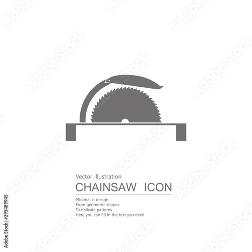Vector drawn cutting machine. Isolated on white background.
