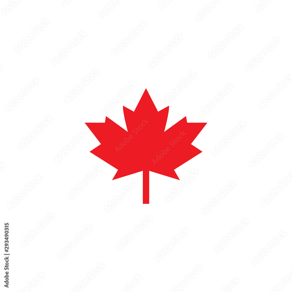 Stylized Autumn Maple Leaf Foliage logo Stylized Autumn Maple Leaf Foliage logo