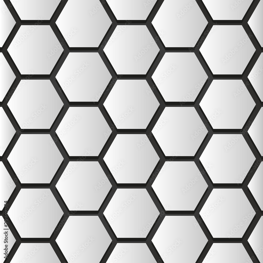 Hive Pattern Black and White Hive Pattern Black and White