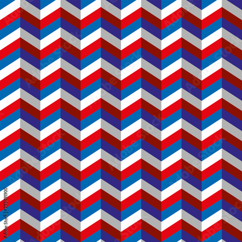 Pattern with American flag colors