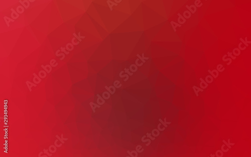 Light Red vector shining triangular background. Geometric illustration in Origami style with gradient. The best triangular design for your business.