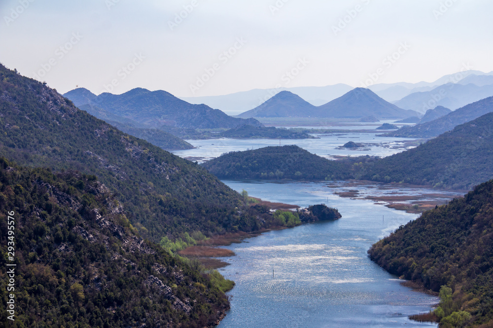 Panoramic view of Skadar Lake, Montenegro Panoramic view of Skadar Lake, Montenegro