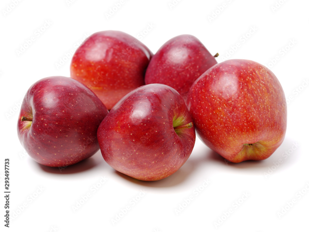 Red apples isolated on white background Red apples isolated on white background