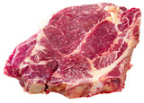 Raw veal chop