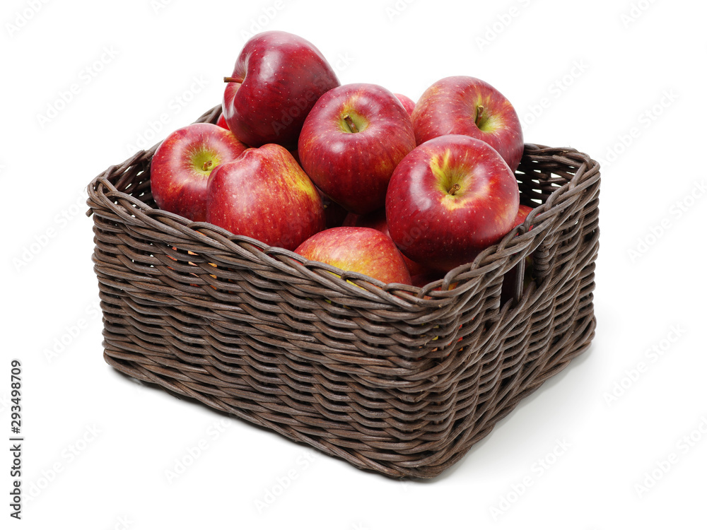 Red apples isolated on white background Red apples isolated on white background