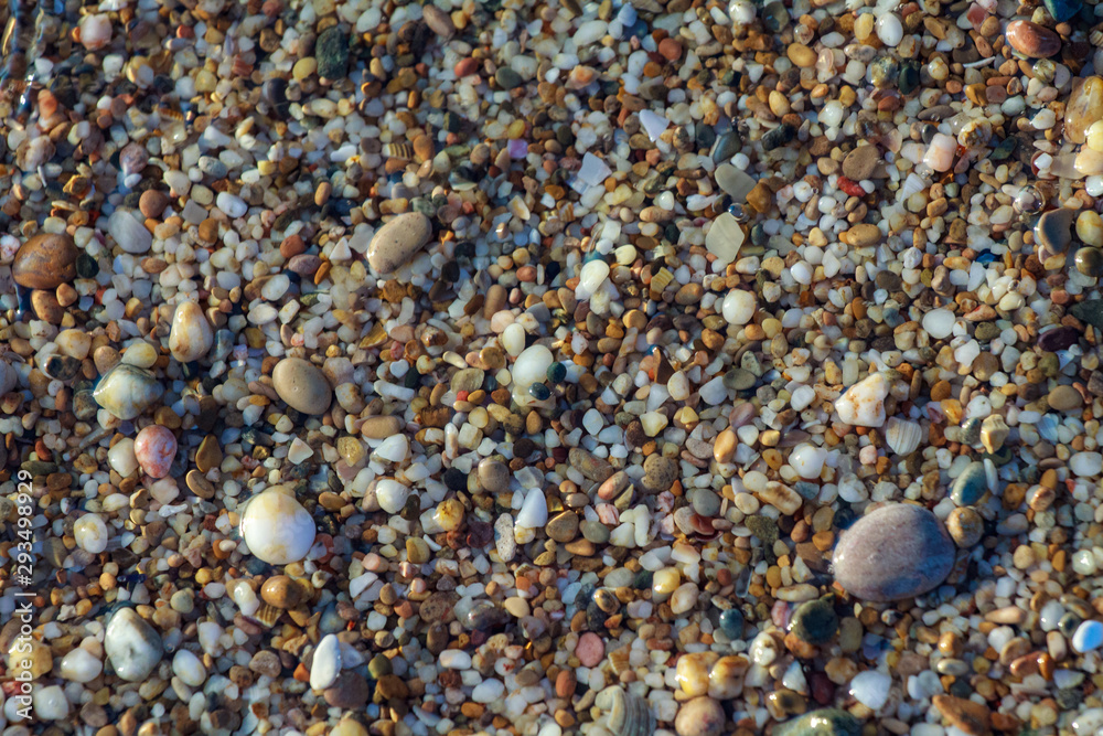 sea pebbles colored granite on the beach sea pebbles colored granite on the beach