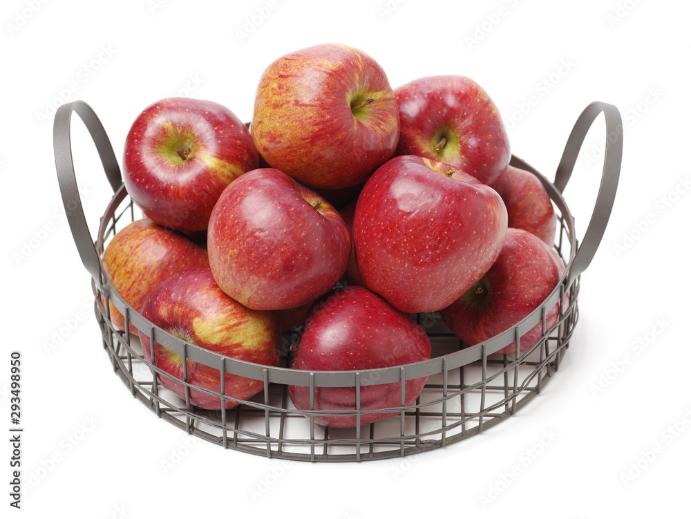 Red apples isolated on white background Red apples isolated on white background