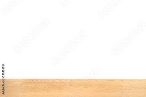 Wooden table texture background close up with isolated background.