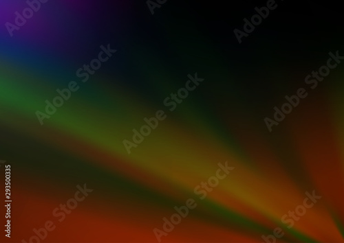 Dark Multicolor, Rainbow vector glossy bokeh pattern. Colorful illustration in abstract style with gradient. A new texture for your design.
