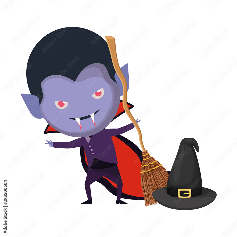 cute little boy with dracula costume and witch hat cute little boy with dracula costume and witch hat