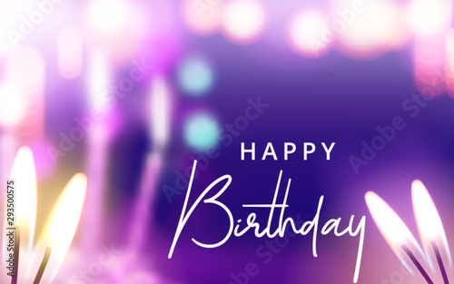 Happy Birthday Celebration, Greeting and Invitation Card Template. Vector illustration