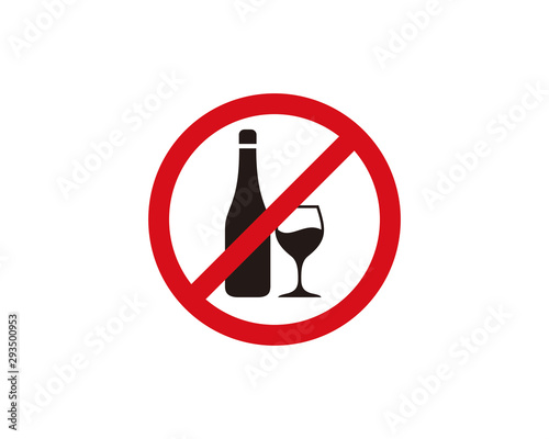 No alcohol sign icon