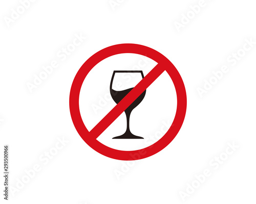 No alcohol sign icon