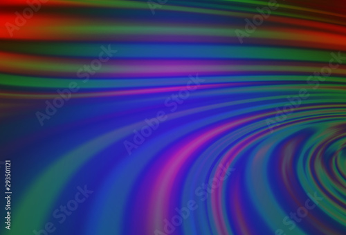 Dark Multicolor  Rainbow vector background with lamp shapes.