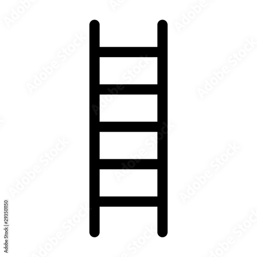 Ladder for climbing flat vector icon for apps and websites