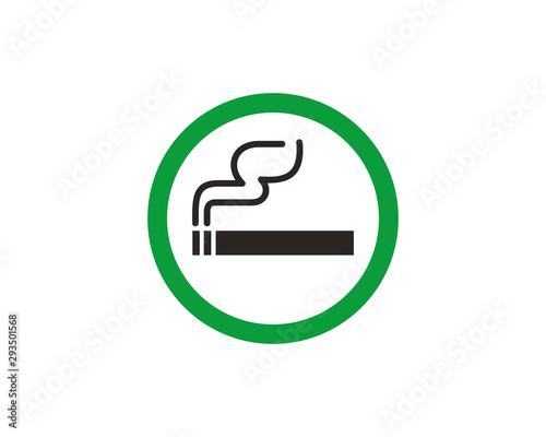 Smoking area sign icon