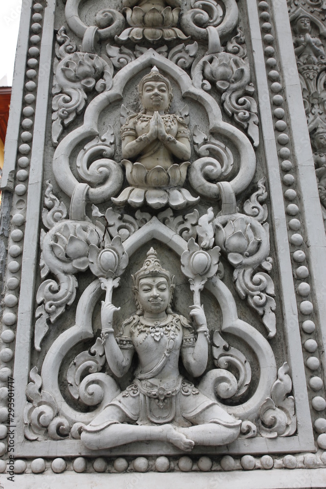 Sacred statues of Thai people