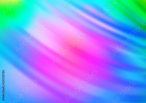 Light Multicolor, Rainbow vector template with bubble shapes. A vague circumflex abstract illustration with gradient. A completely new template for your business design.