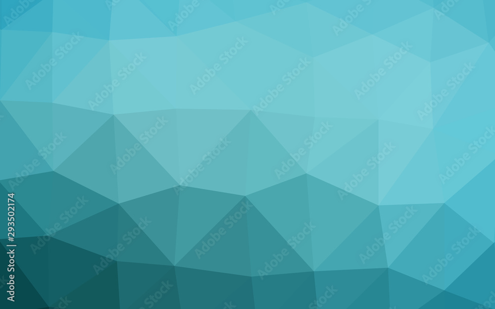 Fototapeta premium Light BLUE vector abstract polygonal texture. Shining colored illustration in a Brand new style. Template for your brand book.