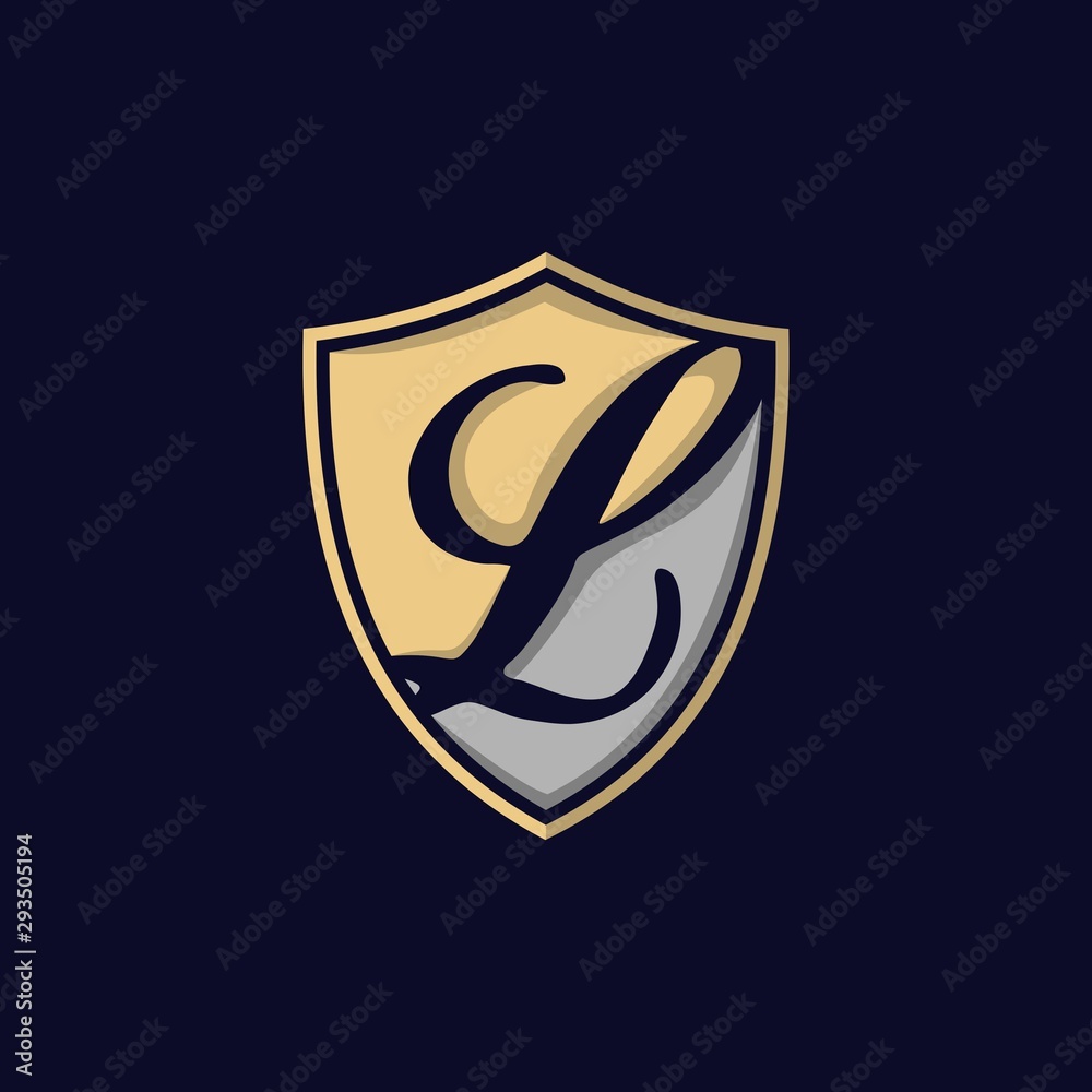 Letter L Shield Luxury Creative Icon Logo Design Template Element Vector Letter L Shield Luxury Creative Icon Logo Design Template Element Vector