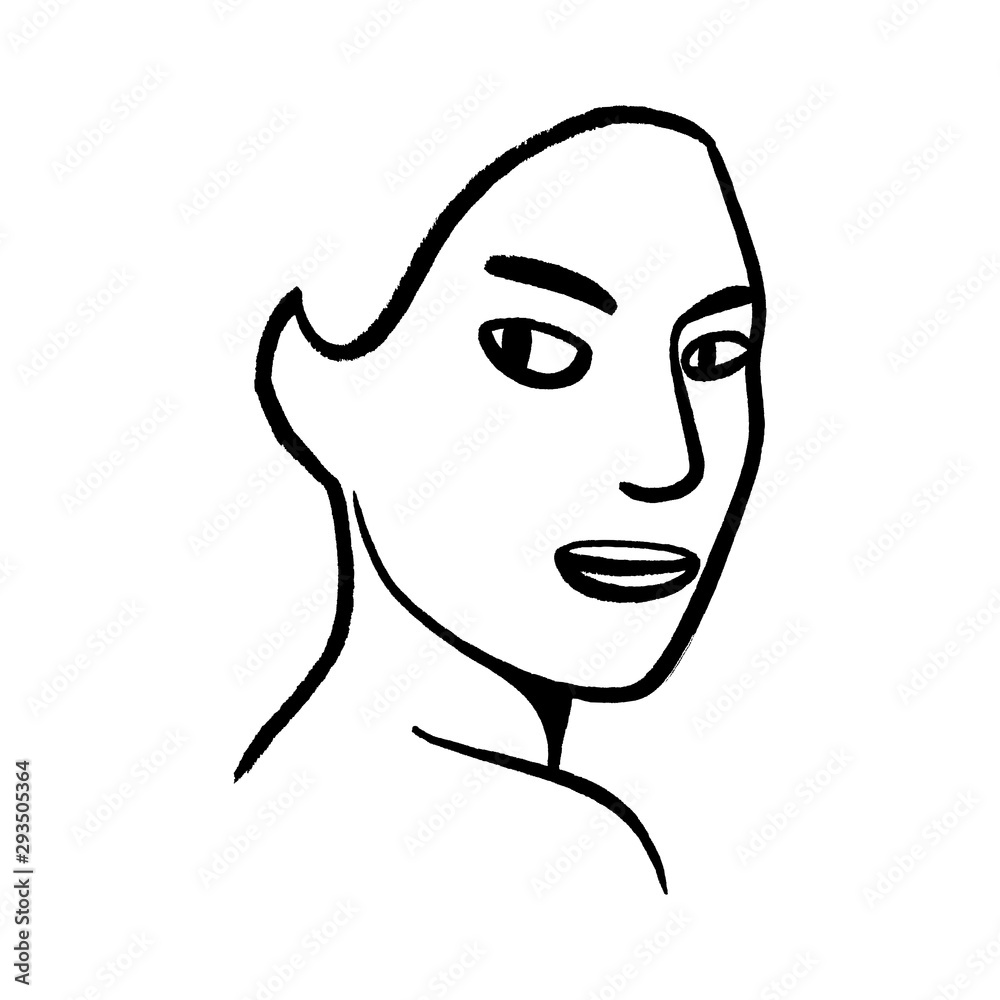 Portrait of a woman's face Portrait of a woman's face