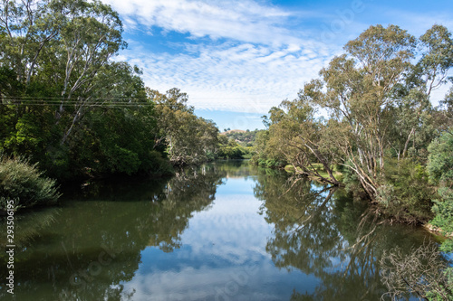 View over Goulburn River near Alexandra, Victoria, Australia. photo
